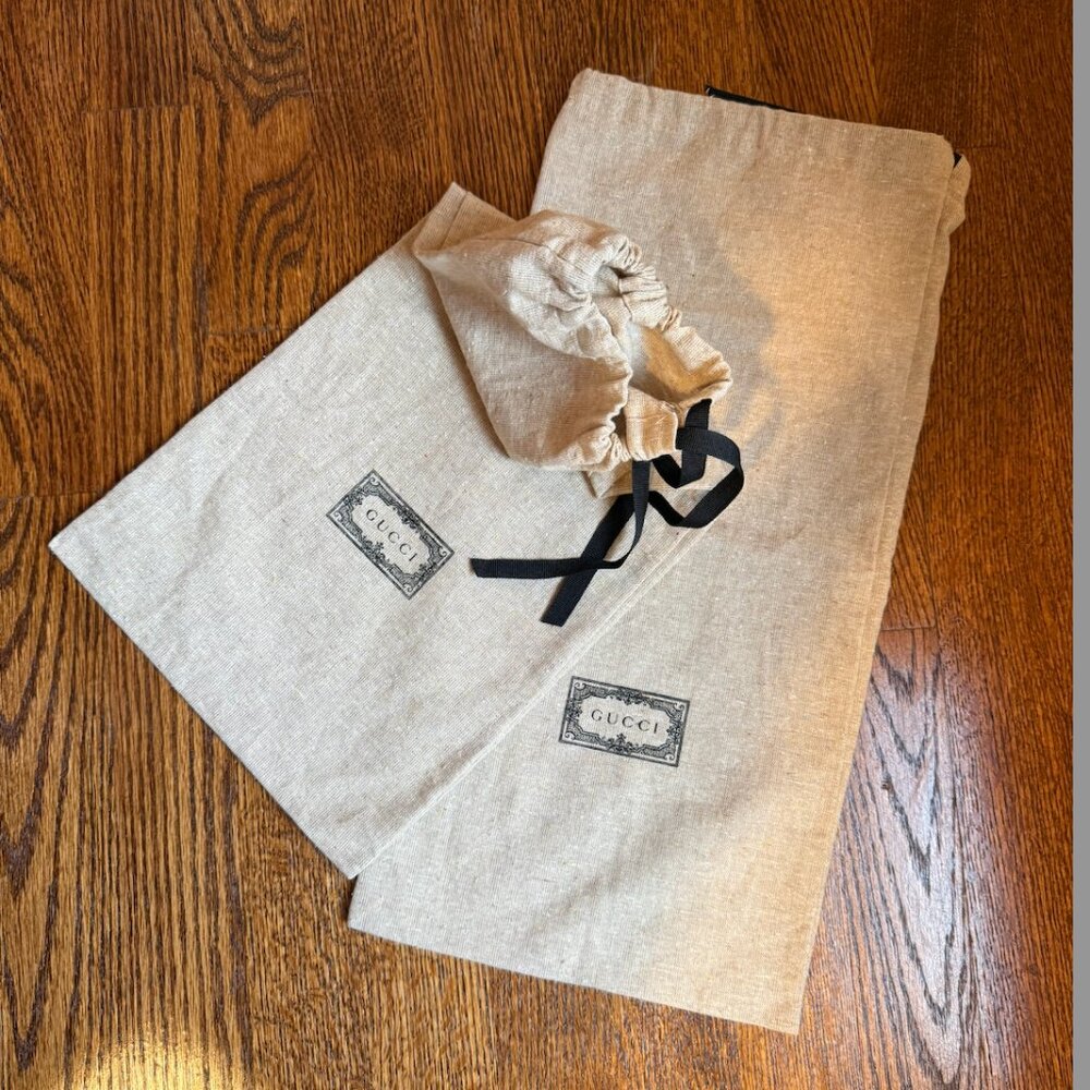 Authentic GUCCI Protection Shoe Dust Bags